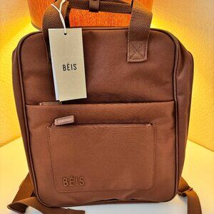 BEIS The Expandable Backpack in Maple Brown (BRAND NEW)